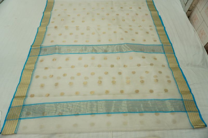 Chanderi Handloom Silk Saree with Blouse