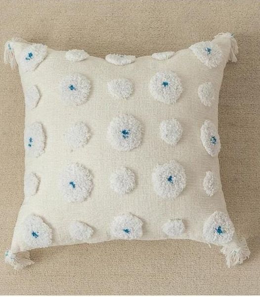 Plain Cotton Slub Cushion Cover, Size : 45 x45 cm