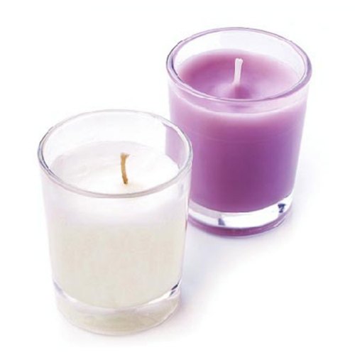 Round 8 Inch Glossy Glass Candles, for Smokeless, Fine Finished, Technics : Machine Made