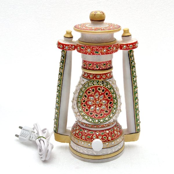 Polished Printed Marble Light Lantern, Size : 60x60x65cm, 65x65x70cm