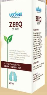 Vedaan Zeeq Syrup, Packaging Size : 200 ml