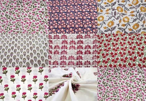 Cotton Sanganeri Print Fabric