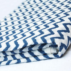 Cotton Zig Zag Print Fabric, Packaging Type : Paper Bag