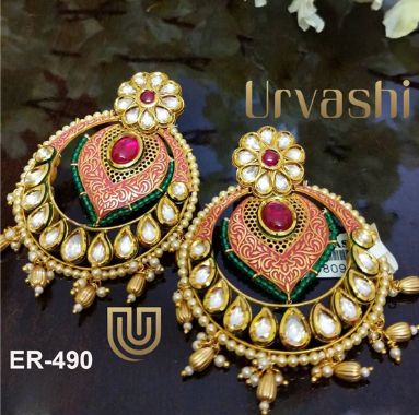 ER-490 Kundan Earrings