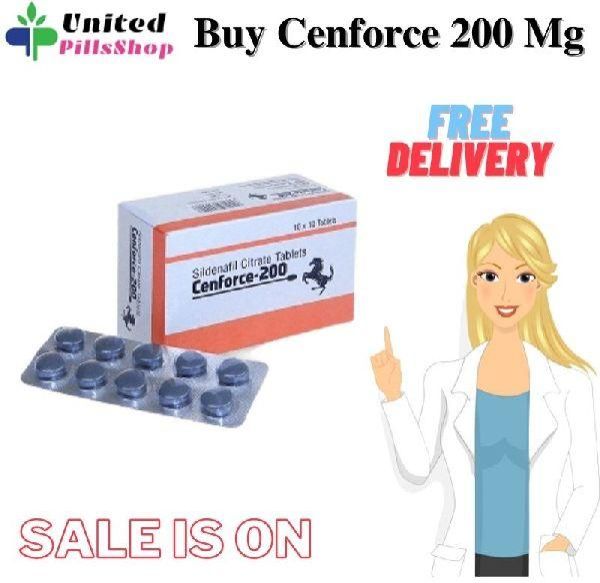 Cenforce 200 Mg Tablets, Purity : 99.5%, Dosage Form : Solid