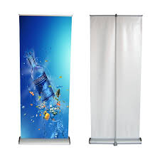 Rectangular PVC Roll Up Banner Standee, for Advertising, Feature : High tensile strength, Easy maintenance