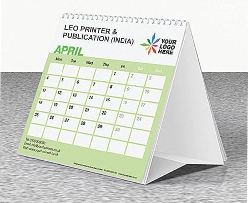 Printed Paper Table Calendar, Shape : Rectangular