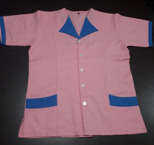 Polyester Pink Nursing Dress