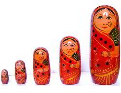 Wood russian doll, Color : Multicolor