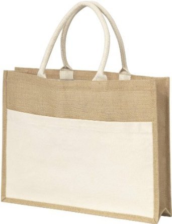 Loop Handle Jute Shopping Bags, Color : Customized