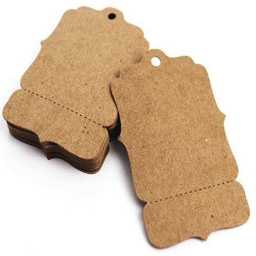 Plain Cardboard Tags, Color : Brown