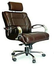 Leather Office Chair, Color : Brown