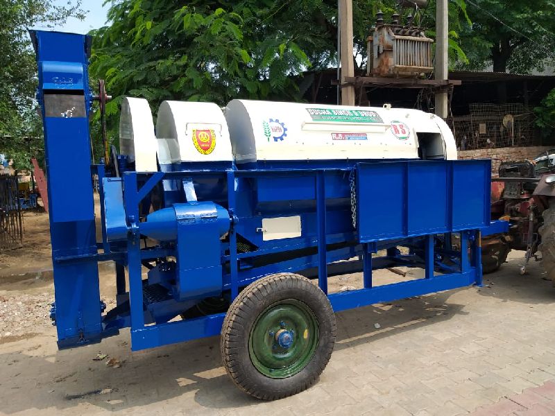 Automatic Paddy Thresher Machine, Color : Blue