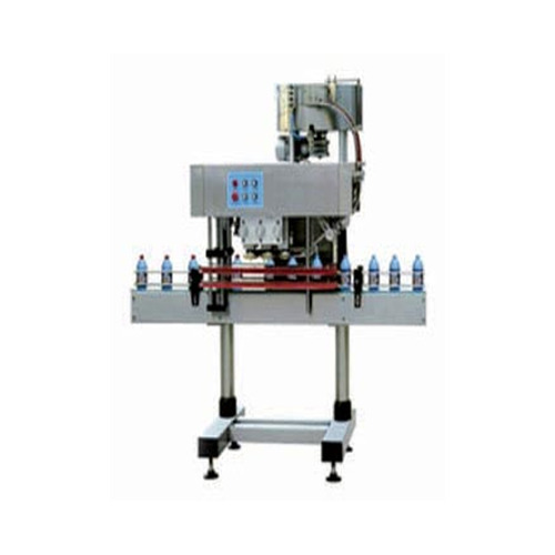 Paint Coated Automatic Screw Capping Machine, Color : Silver