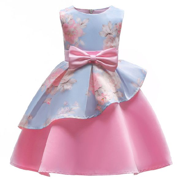 Printed Silk Kids Party Wear Dress, Feature : Comfortable