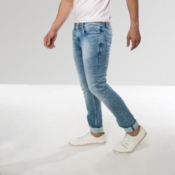 Plain Denim Mens Slim Fit Jeans, Feature : Comfortable, Skin Friendly