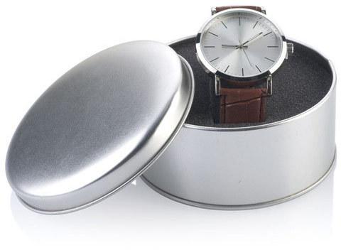 Silver Watch Tin Box