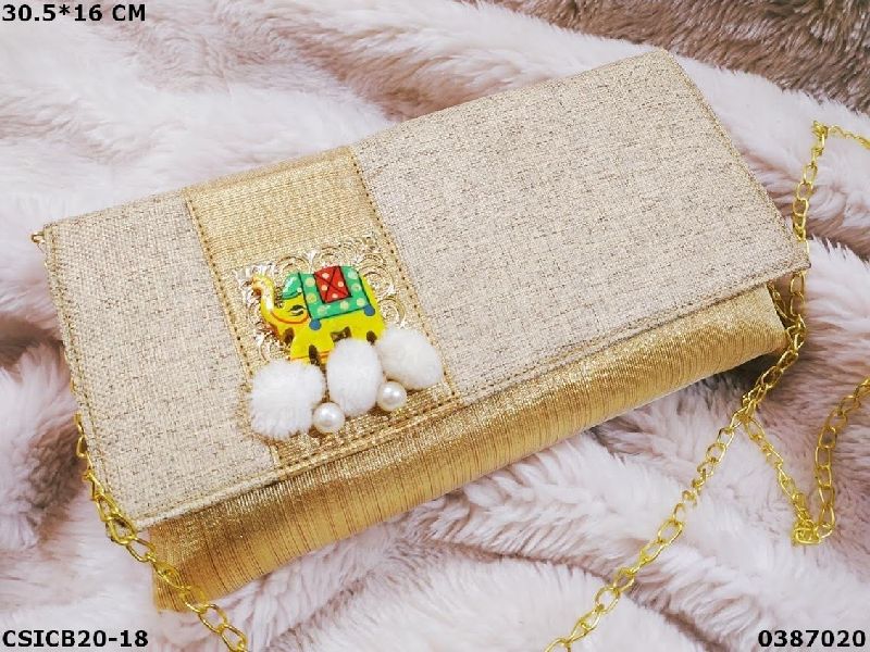 Fabric Designer clutch bag, for Casual, Part, Size : 30.5*16 cm at Rs ...