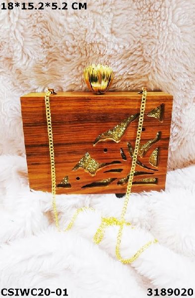 Wooden box clutches