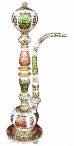 White Marble Hukka, Color : Green, Red, pink etc