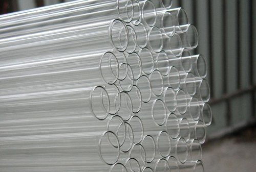 Transparent Glass Tube, Length : 75-150 mm