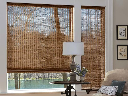 Bamboo Roller Blind By Burhani Interiors Bamboo Roller Blind INR 120   Bamboo Roller Blind 1581744721 5300471 