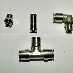 Metal Push Fitting, for Structure Pipe, Gas Pipe, Hydraulic Pipe, Size : 3/4 inch, 1 inch