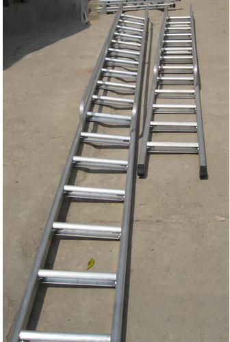 Polished Aluminium Single Ladder, for Industrial, Color : Grey