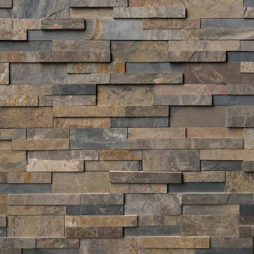 Omaxe Rectangular Cement Wall Cladding Tiles, Color : Brown
