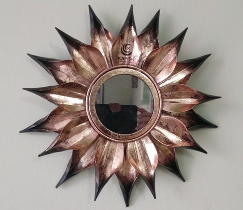 Iron Decorative mirror, Size : 16*6 inch