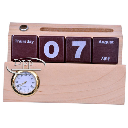 Wooden Table Calendar