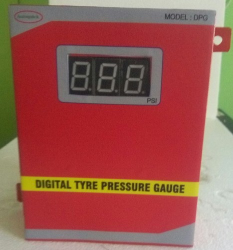 Autoquick Enterprises MS Digital Tyre Pressure Gauge, for AUTOMOBILES MACHINERY, Color : Red