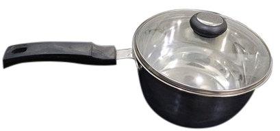 Polished Stainless Steel Saucepan
