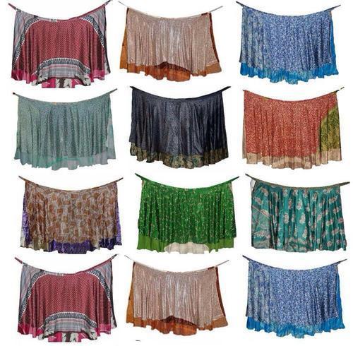 Silk Wrap Around Skirts
