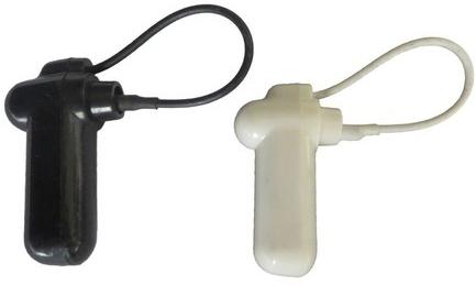 ABS Sensormatic Lanyard Tag, for Garments Store, Footwear Stores, Etc, Color : Black, White