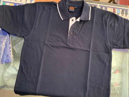Polo Neck Plain T-Shirt