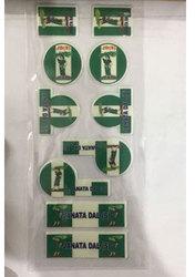 Printed mobile phone sticker, Color : Green, White