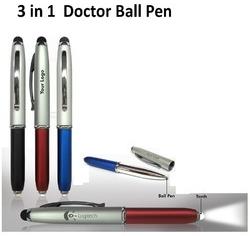 Metal Pen, Ink Color : Blue, Black, Red