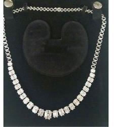 SIC moissanite Diamond Necklace, Packaging Type : Box