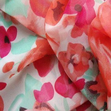 Designer Printed Chiffon Fabric