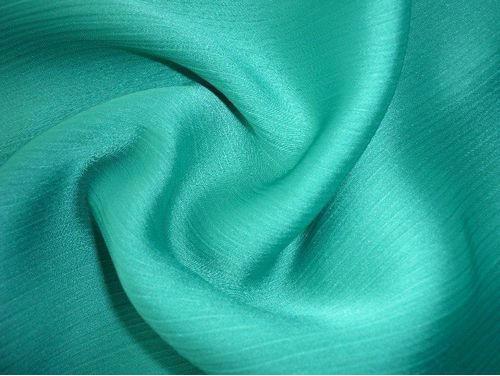 Green Plain Georgette Fabric