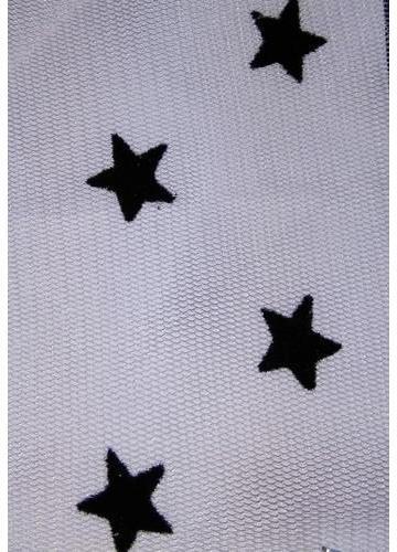 Star Print Mesh Fabric, for Garments, Feature : Impeccable Finish