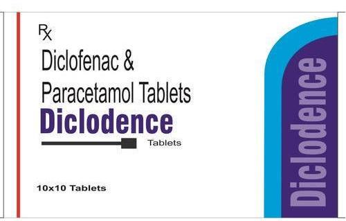 Credence Healthcare Diclofenac & Paracetamol Tablets, Packaging Type : Strip