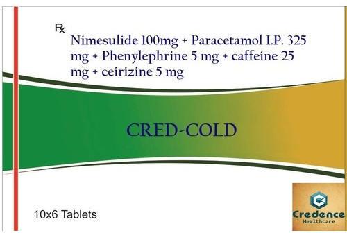 Nimesulide Paracetamol Phenylephrine Caffeine Cetirizine Tablets, Packaging Type : Strip