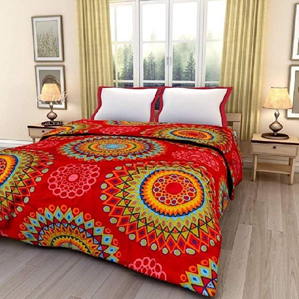 LABNO Cotton ac blankets, for Double Bed, Single Bed, Pattern : Printed