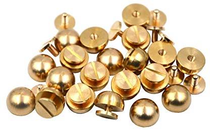 Round Polished Brass Studs, for Fittings
