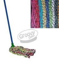 400 gm Cotton Mop, Pole Material : Iron