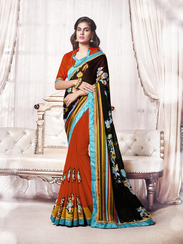 Georgette Printed Party Wear Saree