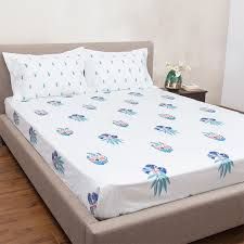 Cotton Bed Sheets, For Home, Hotel, Lodge, Style : Dobby