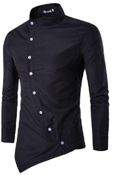 Mens Black Casual Shirt at Rs 299 / Piece in Surat | Upendra Tailor And ...